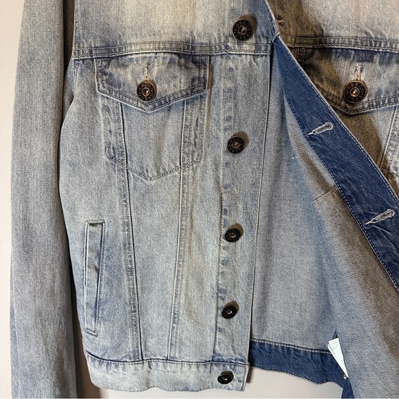 Guess Men's Classic Denim Jean Jacket Medium Wash Size Small - Picture 8 of 15